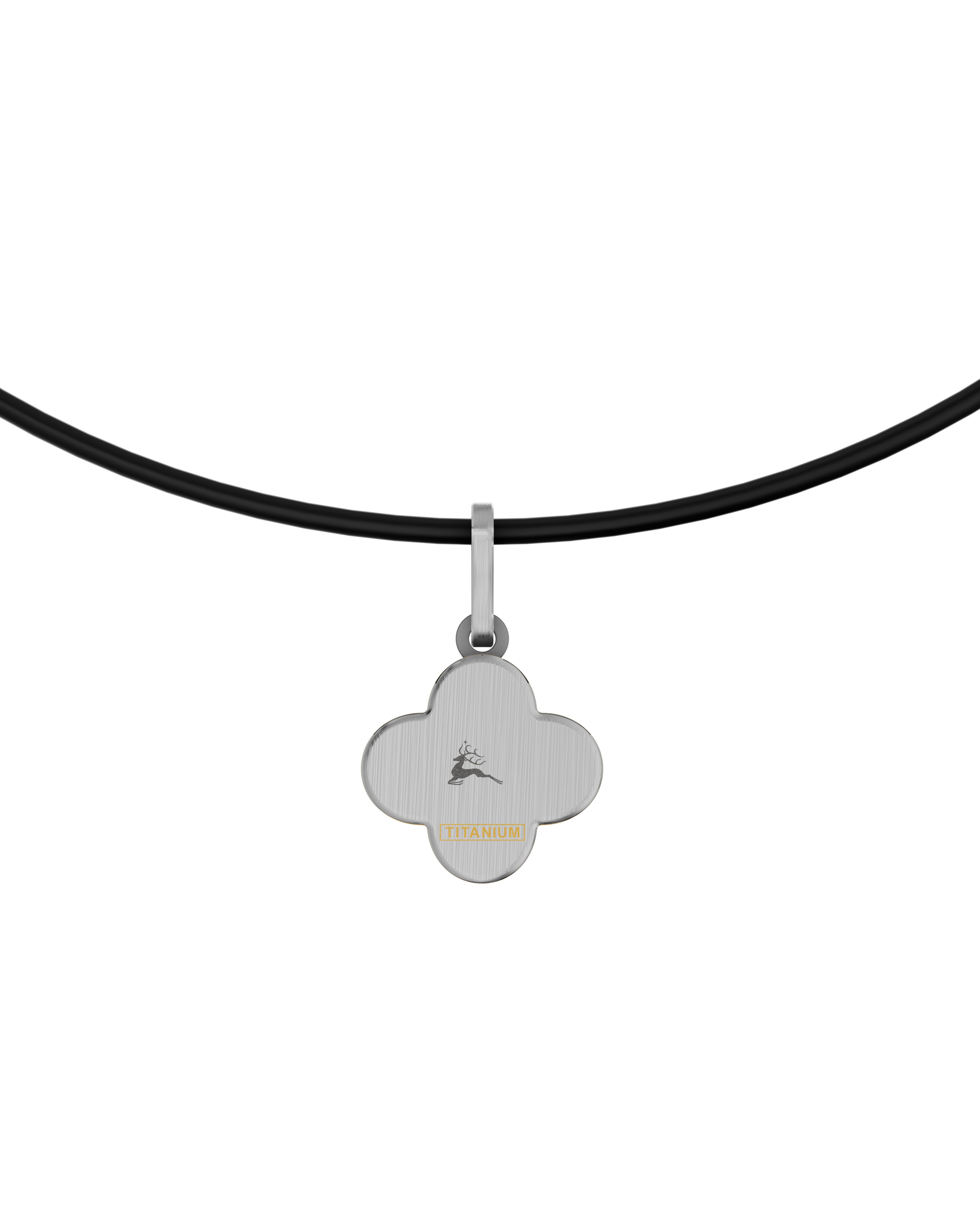 Titanium and Lab-grown Pendant