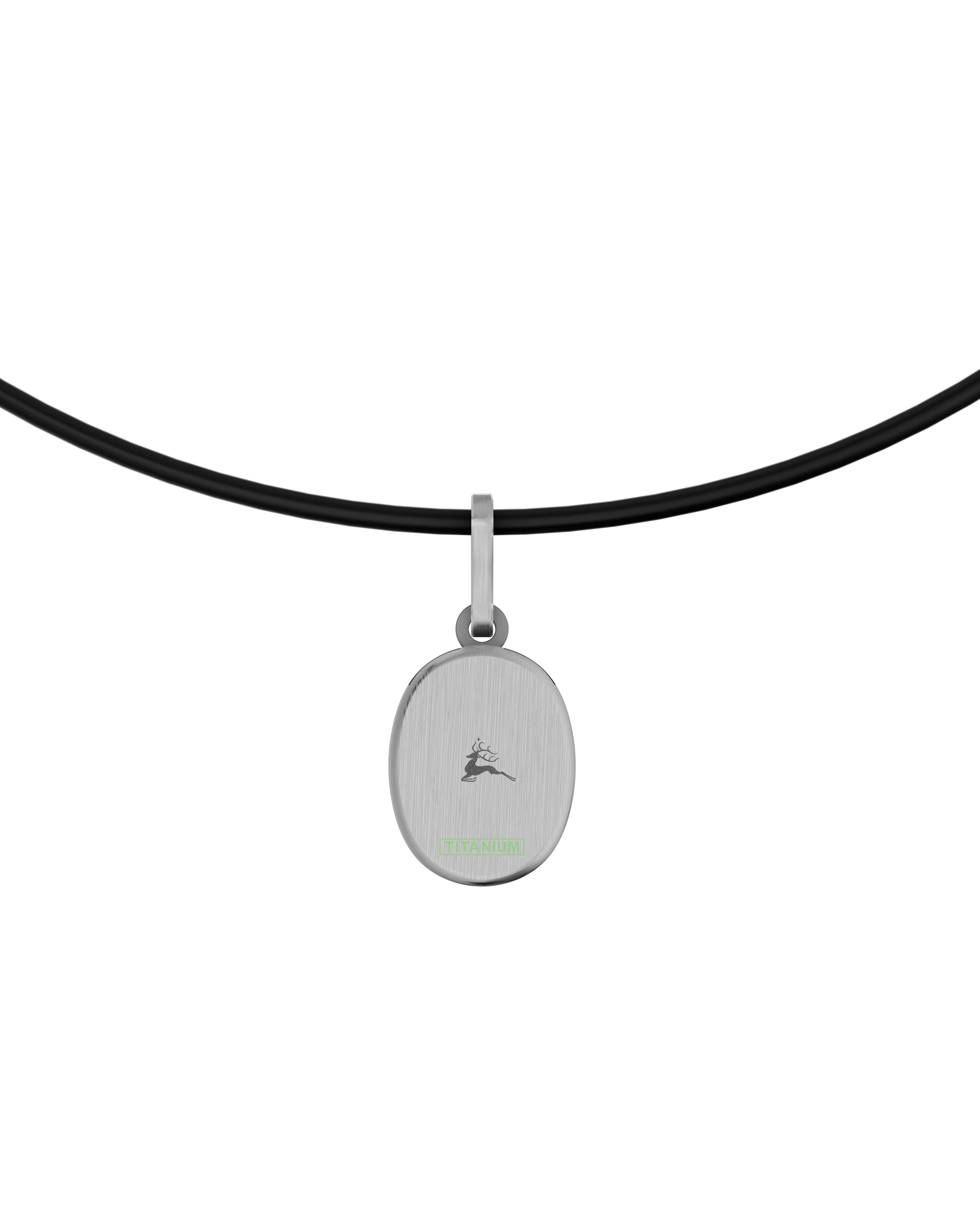 Titanium and Lab-grown Pendant
