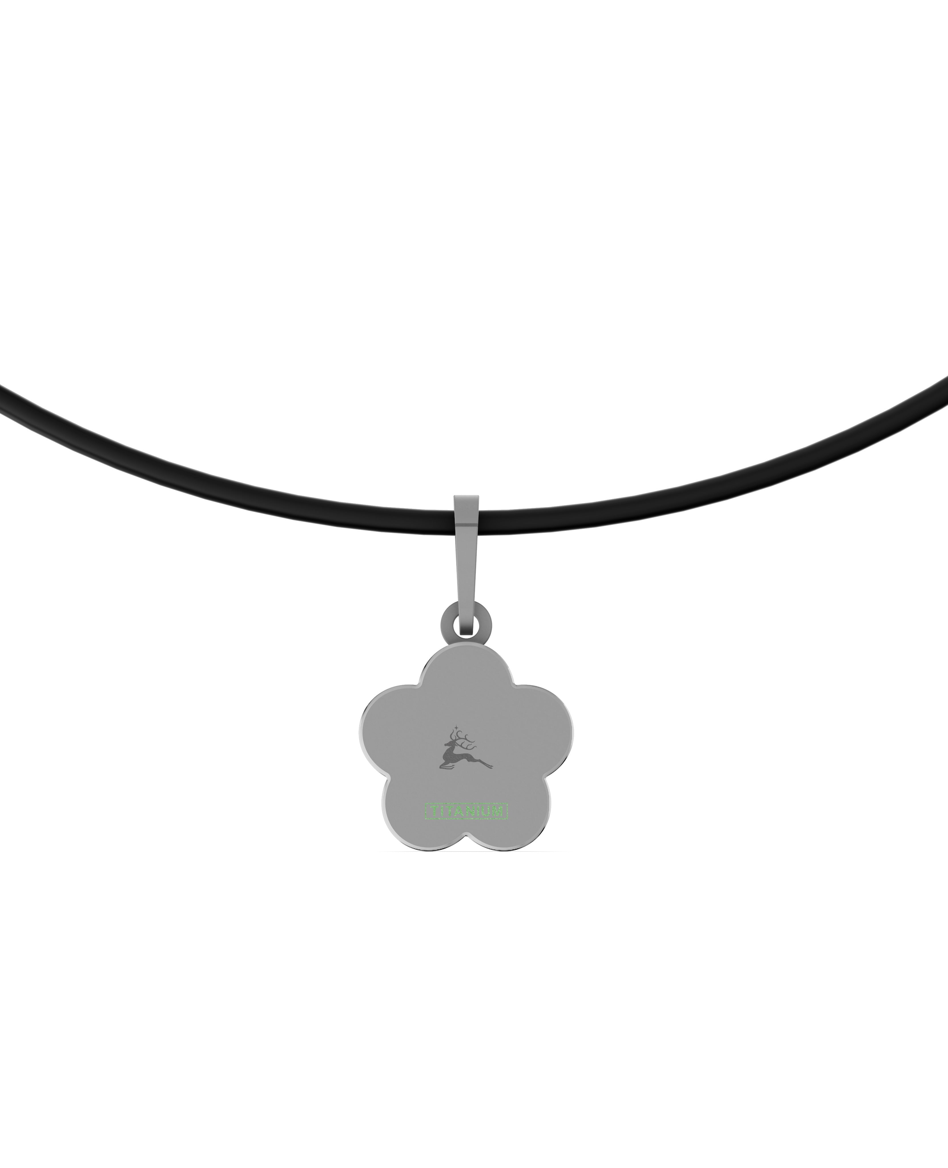 Titanium and Lab-gown Pendant