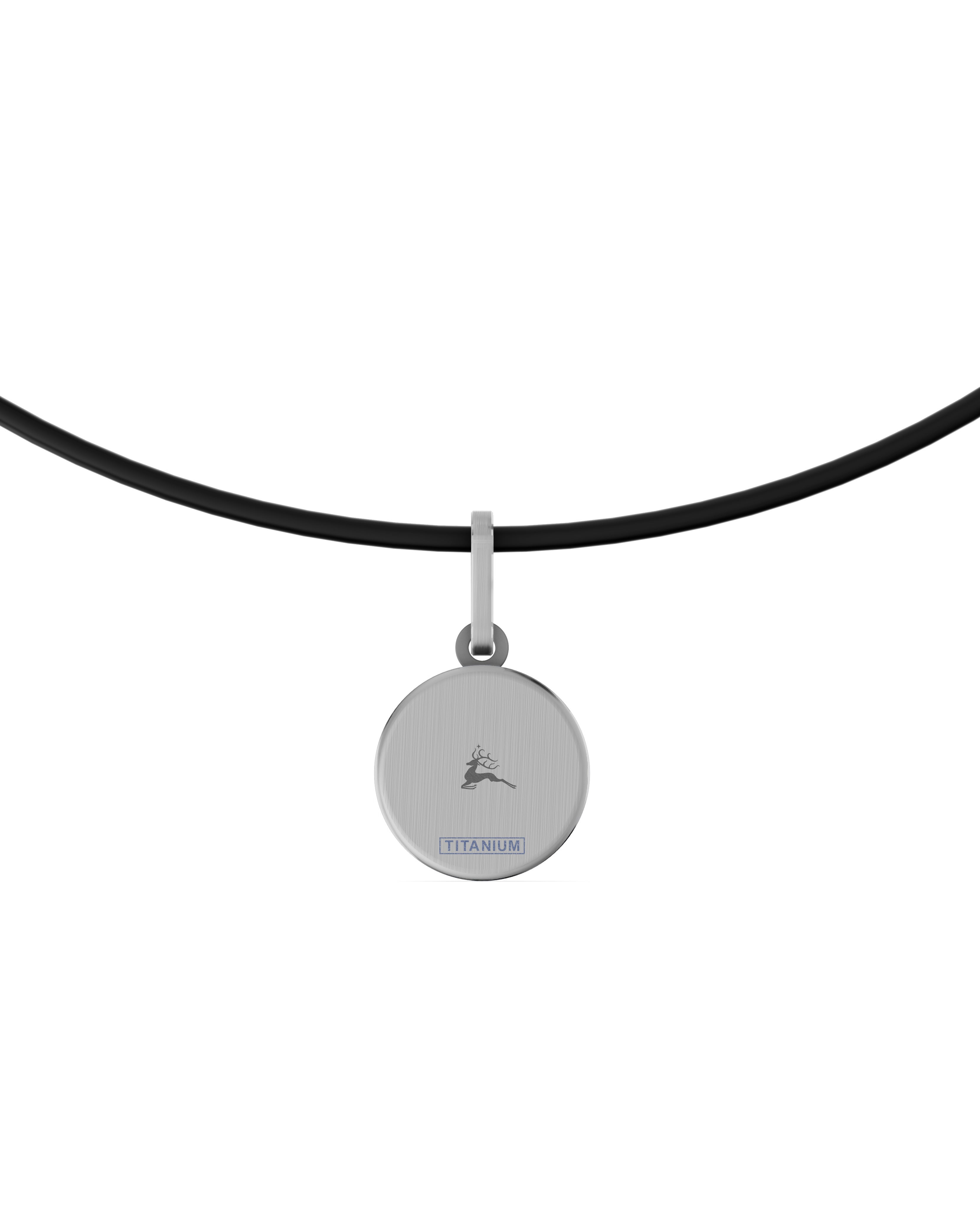 Titanium and Lab-gown Pendant