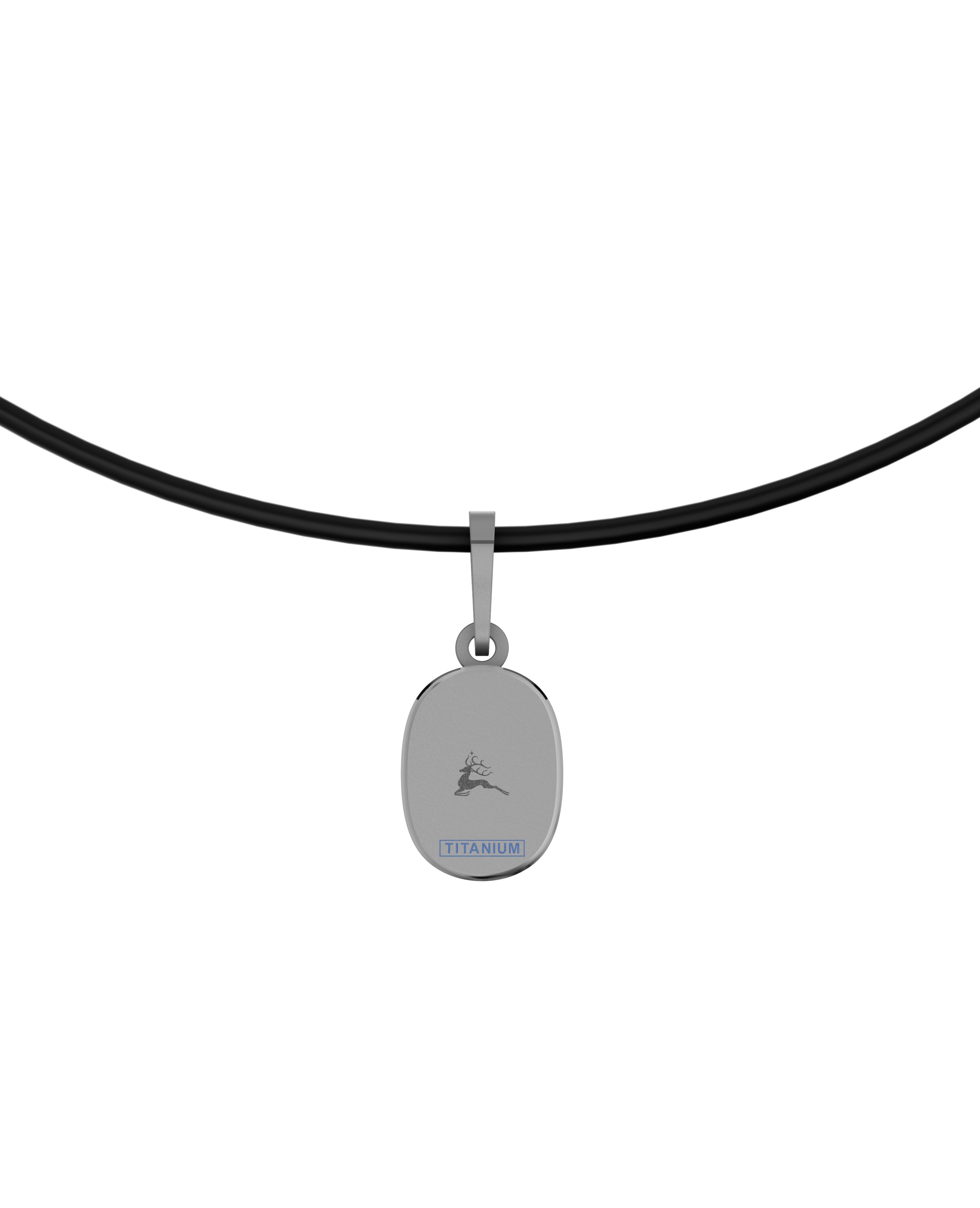 Titanium and Lab-grown Pendant
