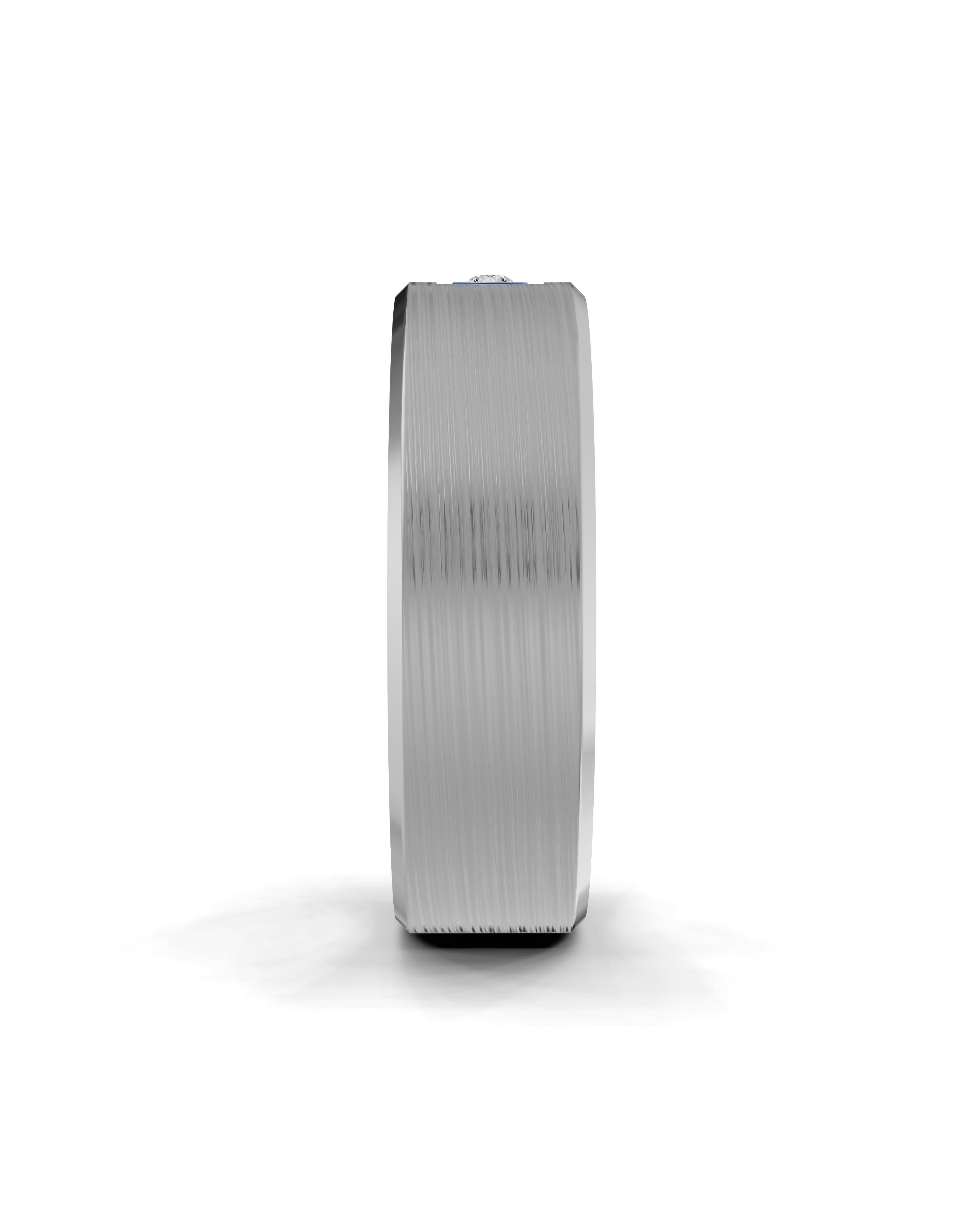 Titanium and Lab-grown Ring