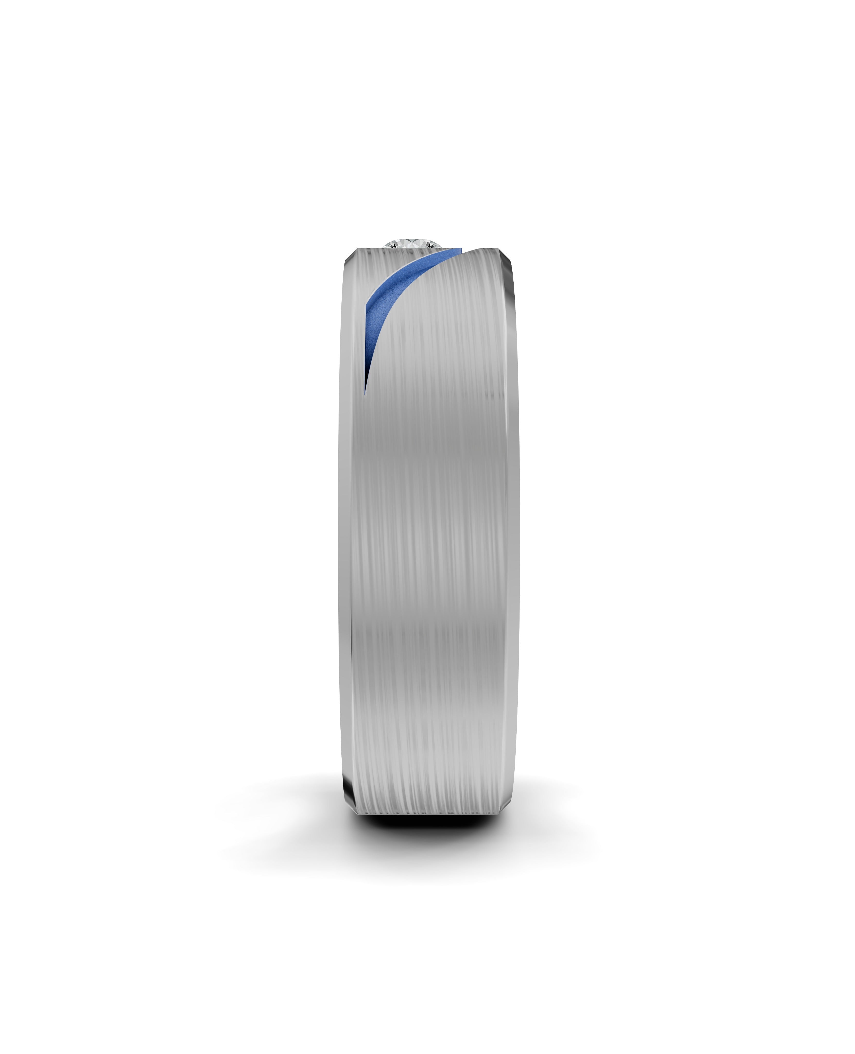 Titanium and Lab-grown Ring