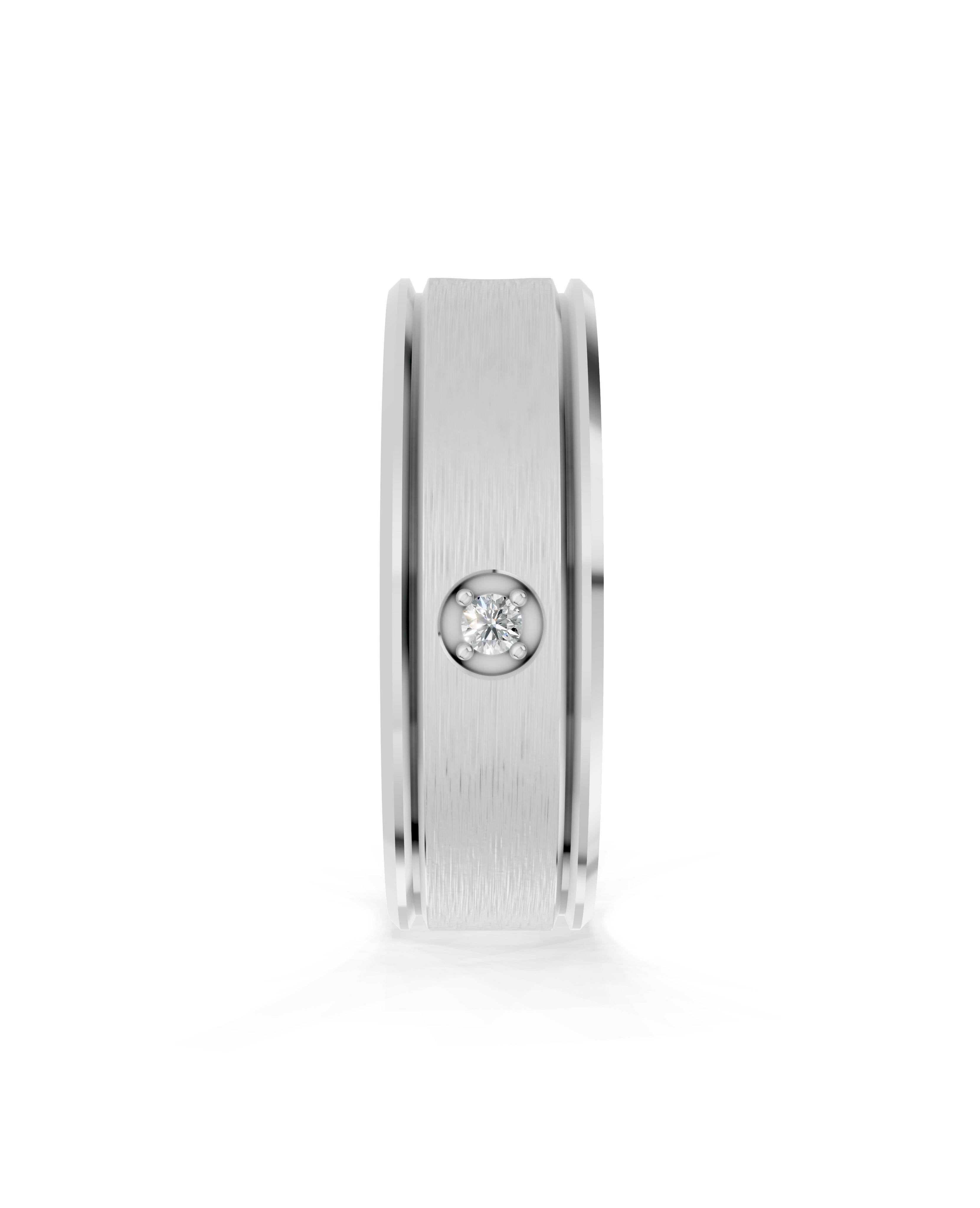 Etheral Ties Vow Line Ring