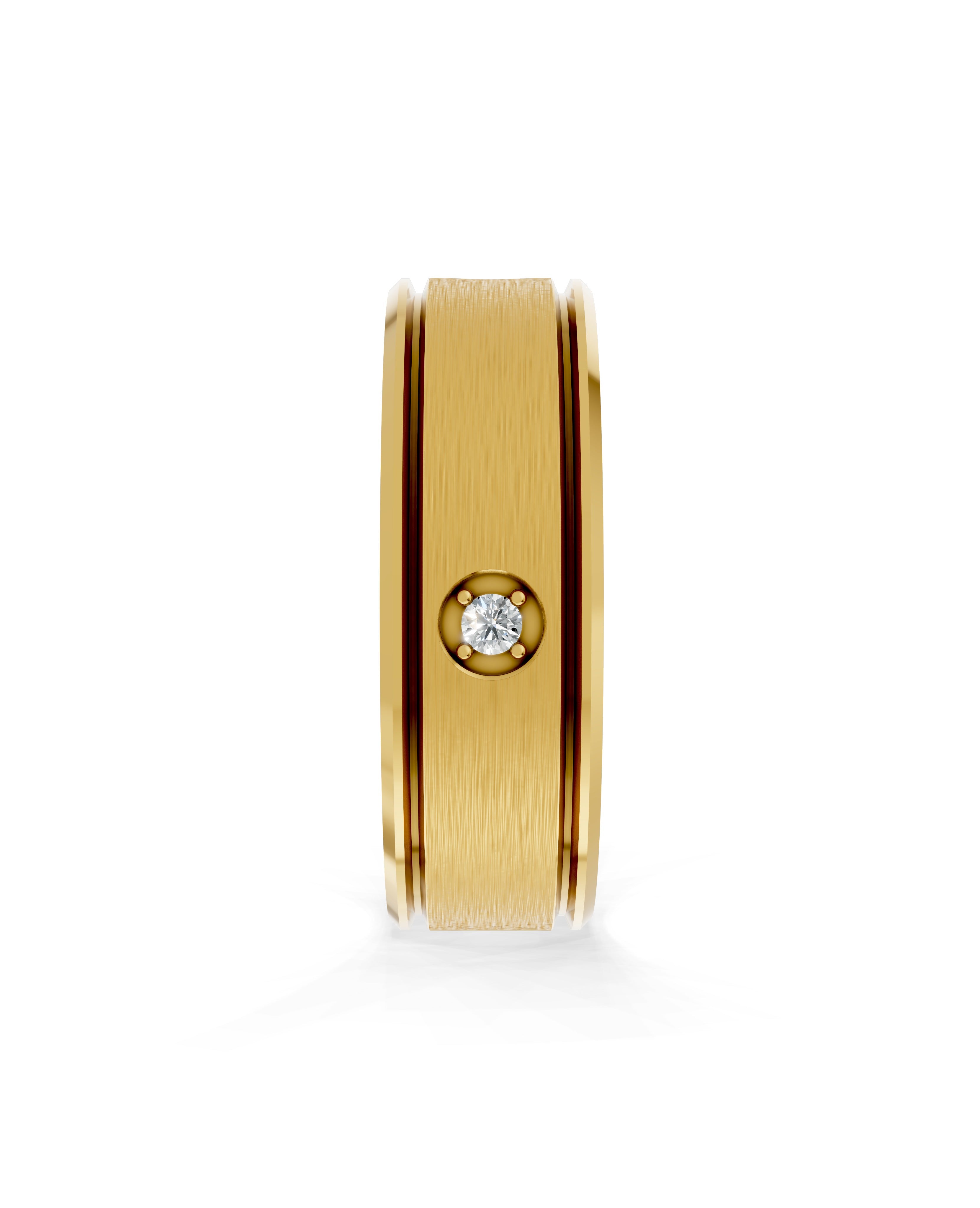 Etheral Ties Vow Line Ring