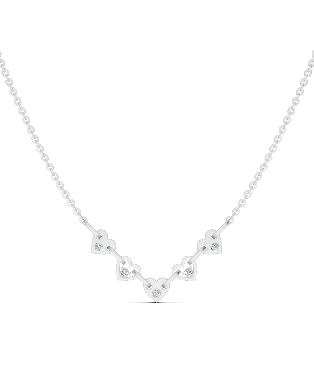 Platinized Sterling Silver