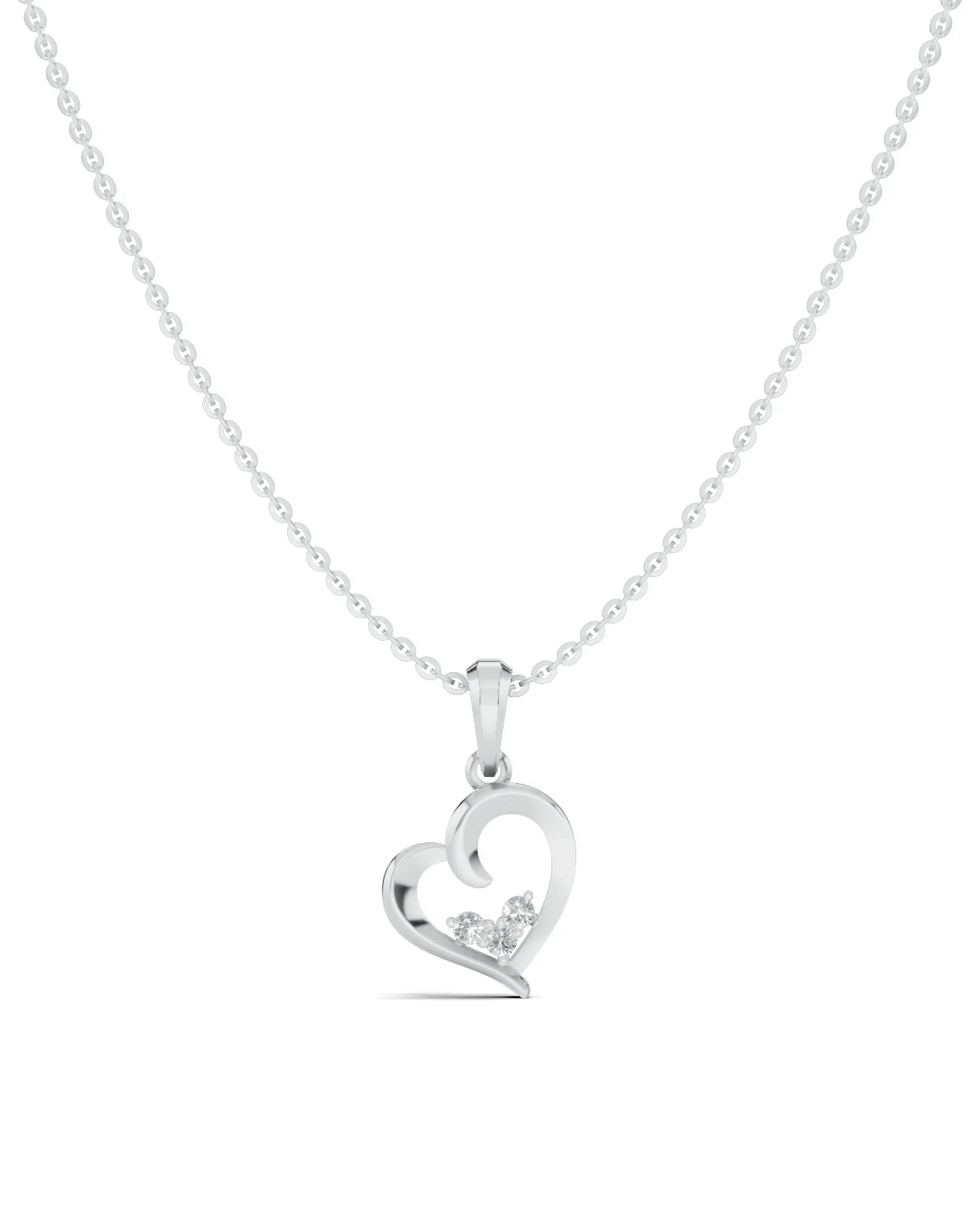 Platinized Sterling Silver