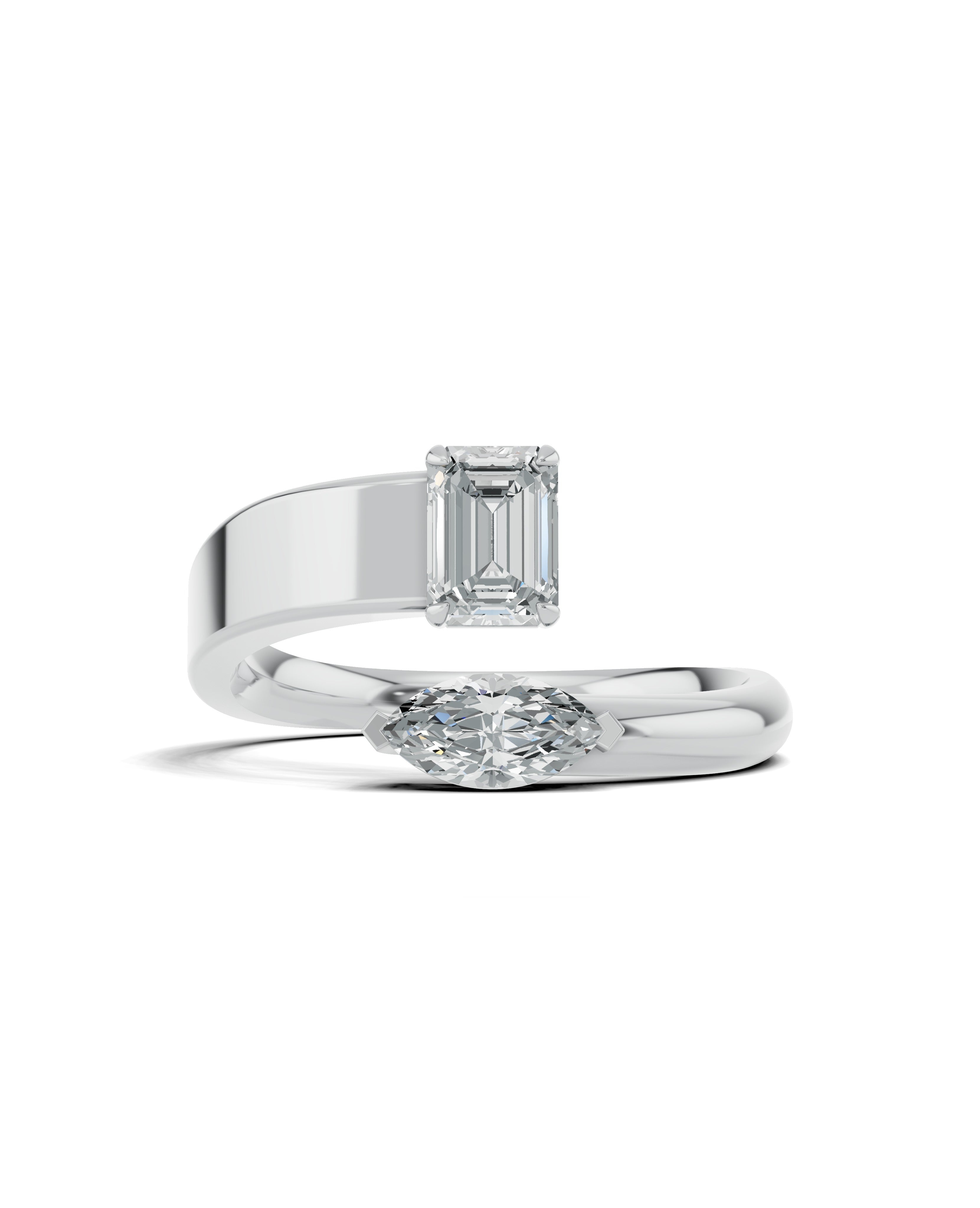 Platinized Sterling Silver