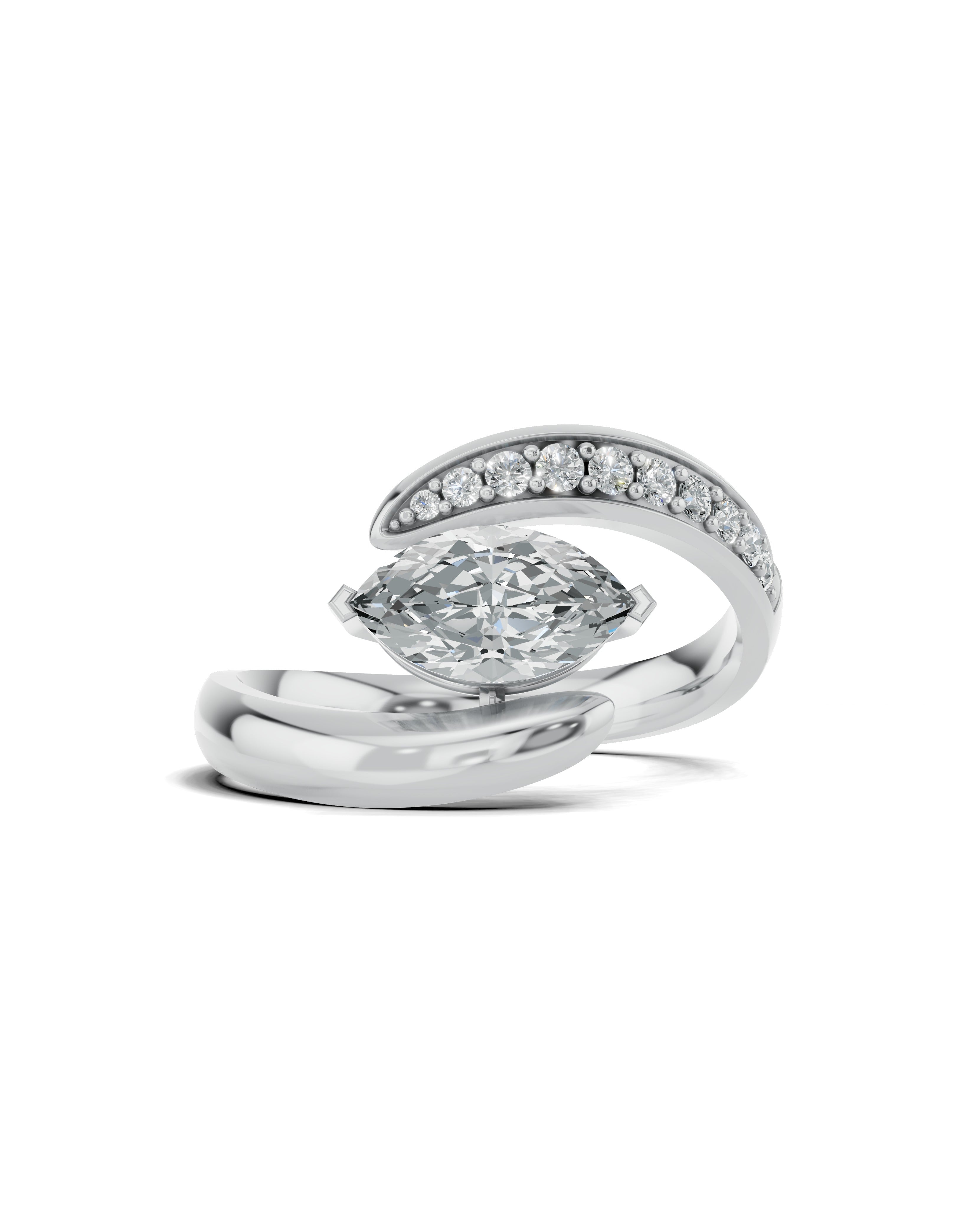 Platinized Sterling Silver