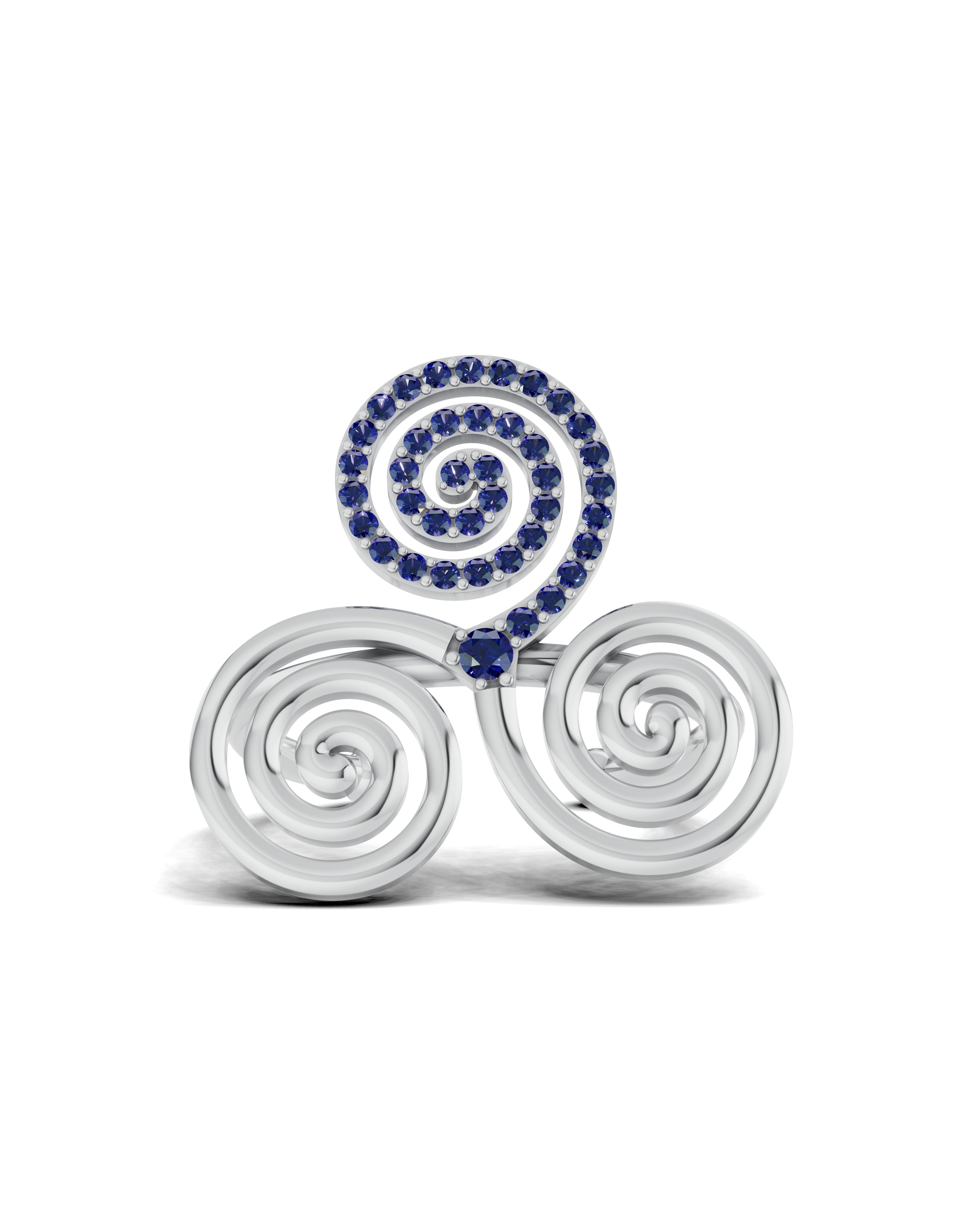 Platinized Sterling Silver