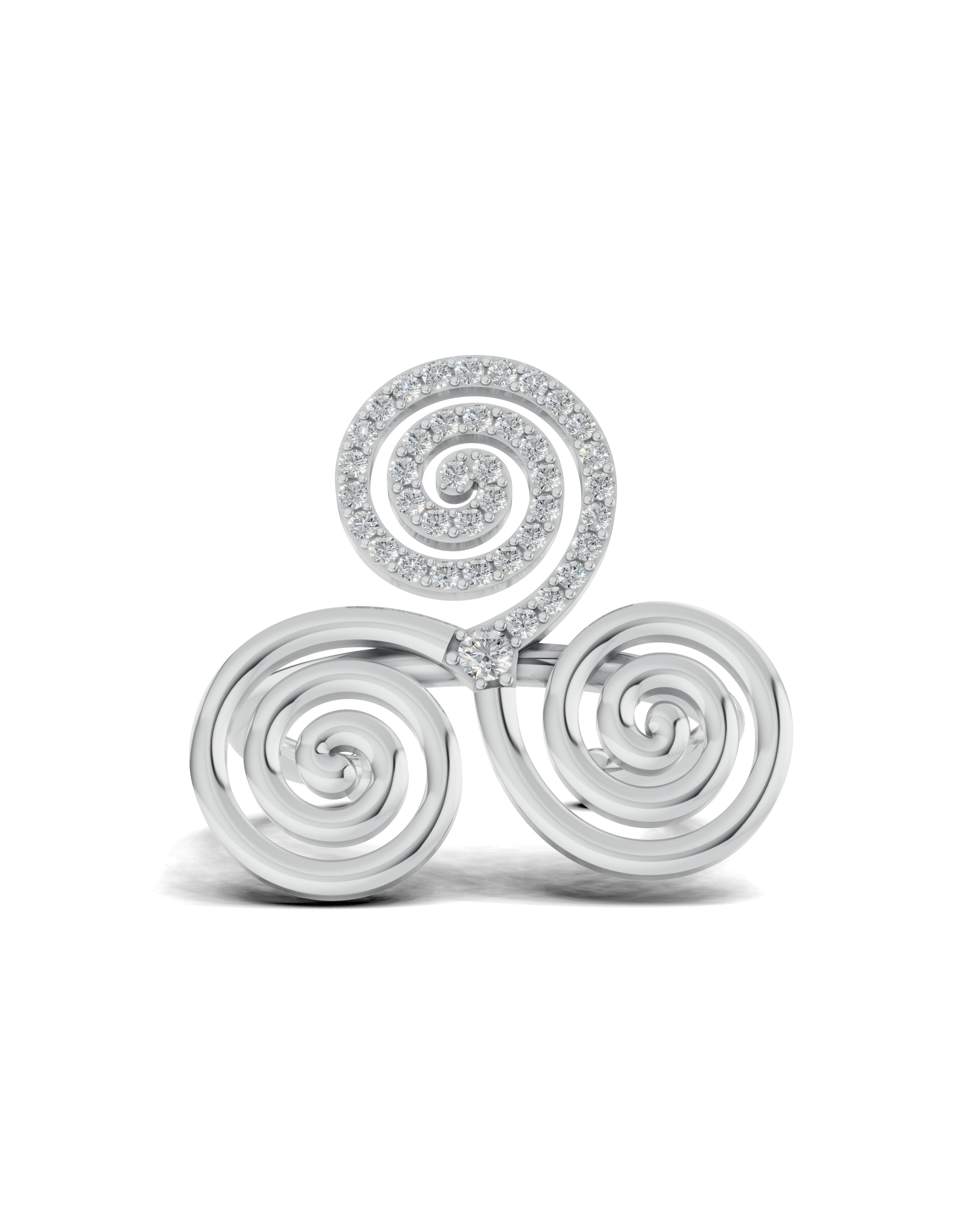 Platinized Sterling Silver