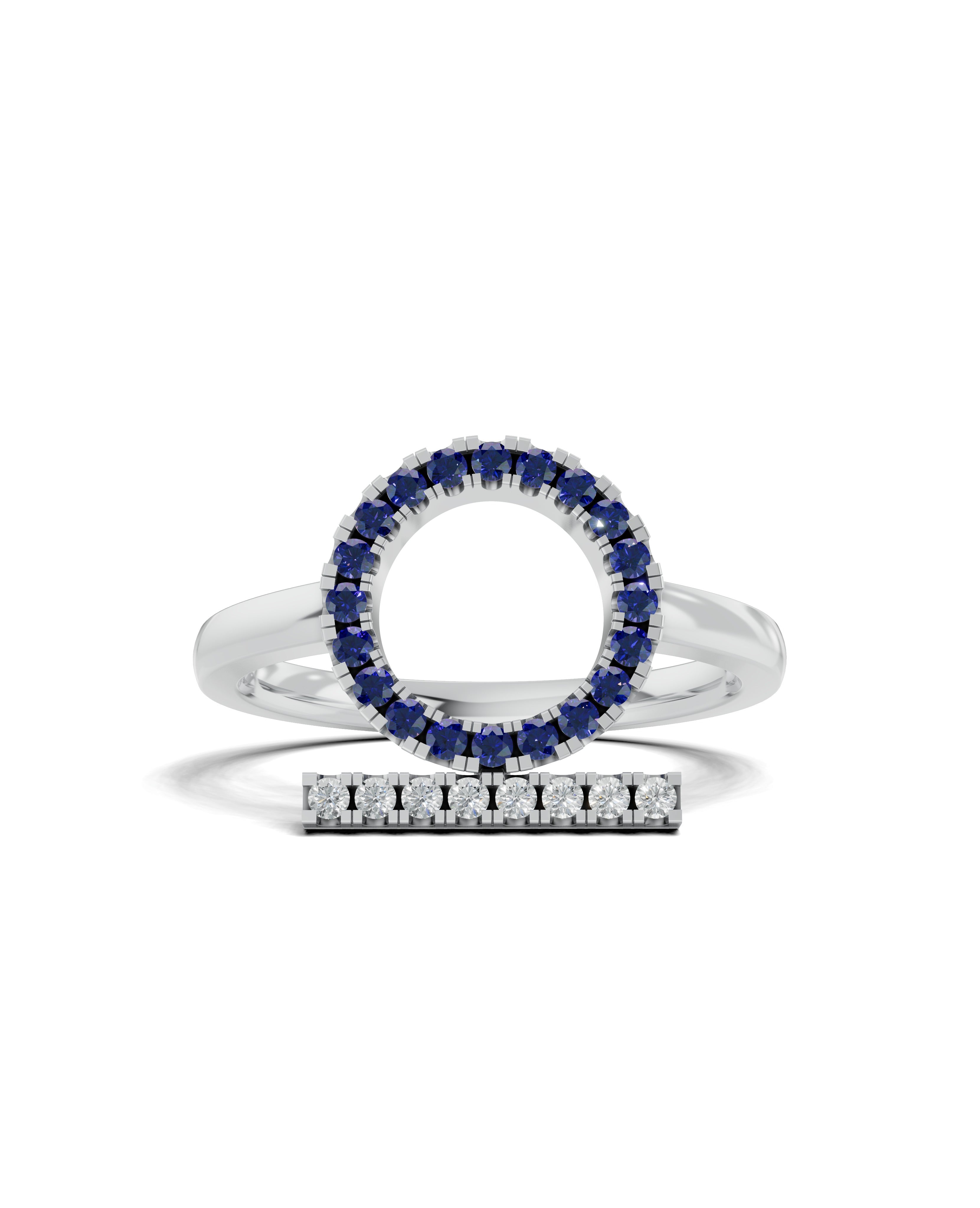 Platinized Sterling Silver