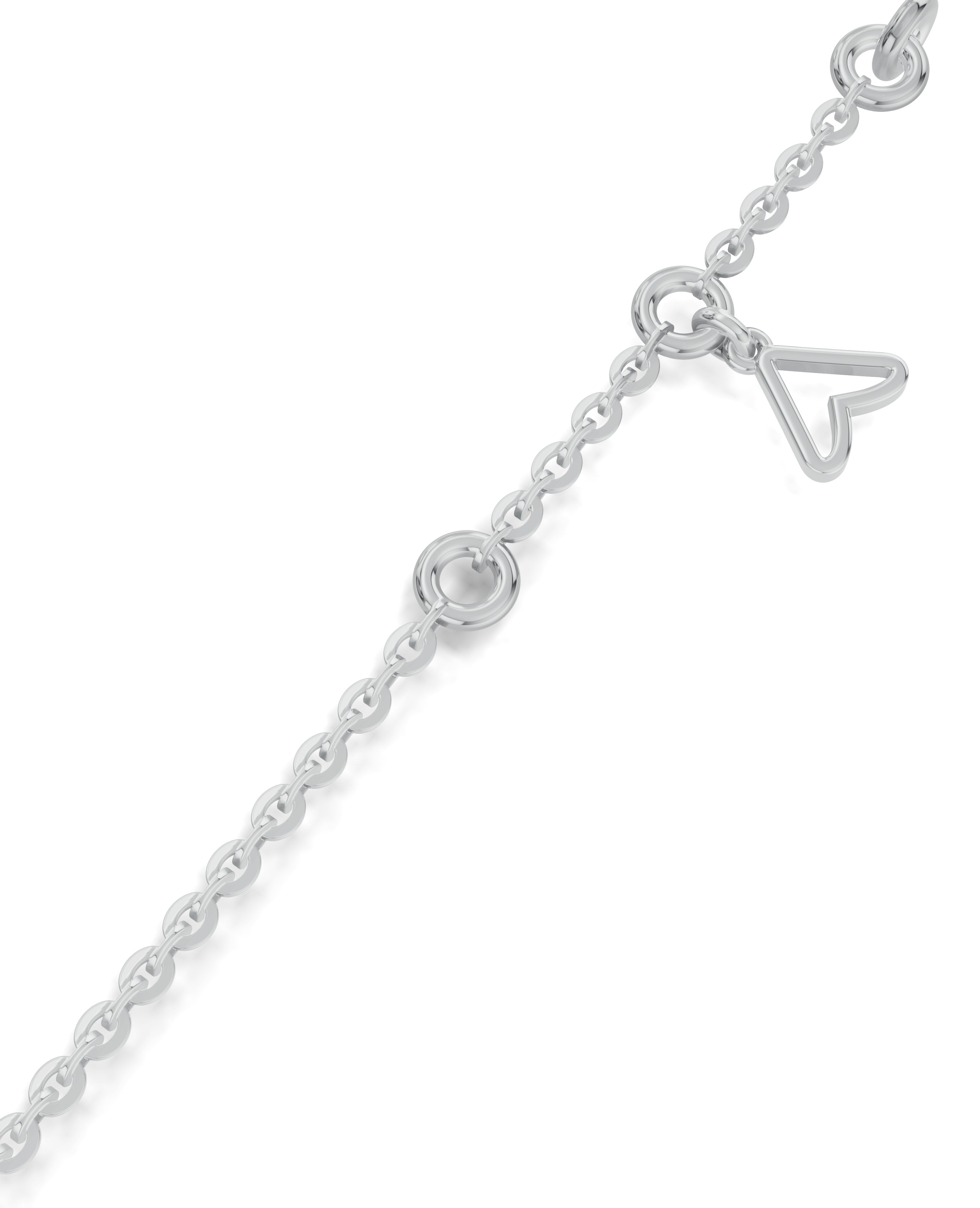 Platinized Sterling Silver