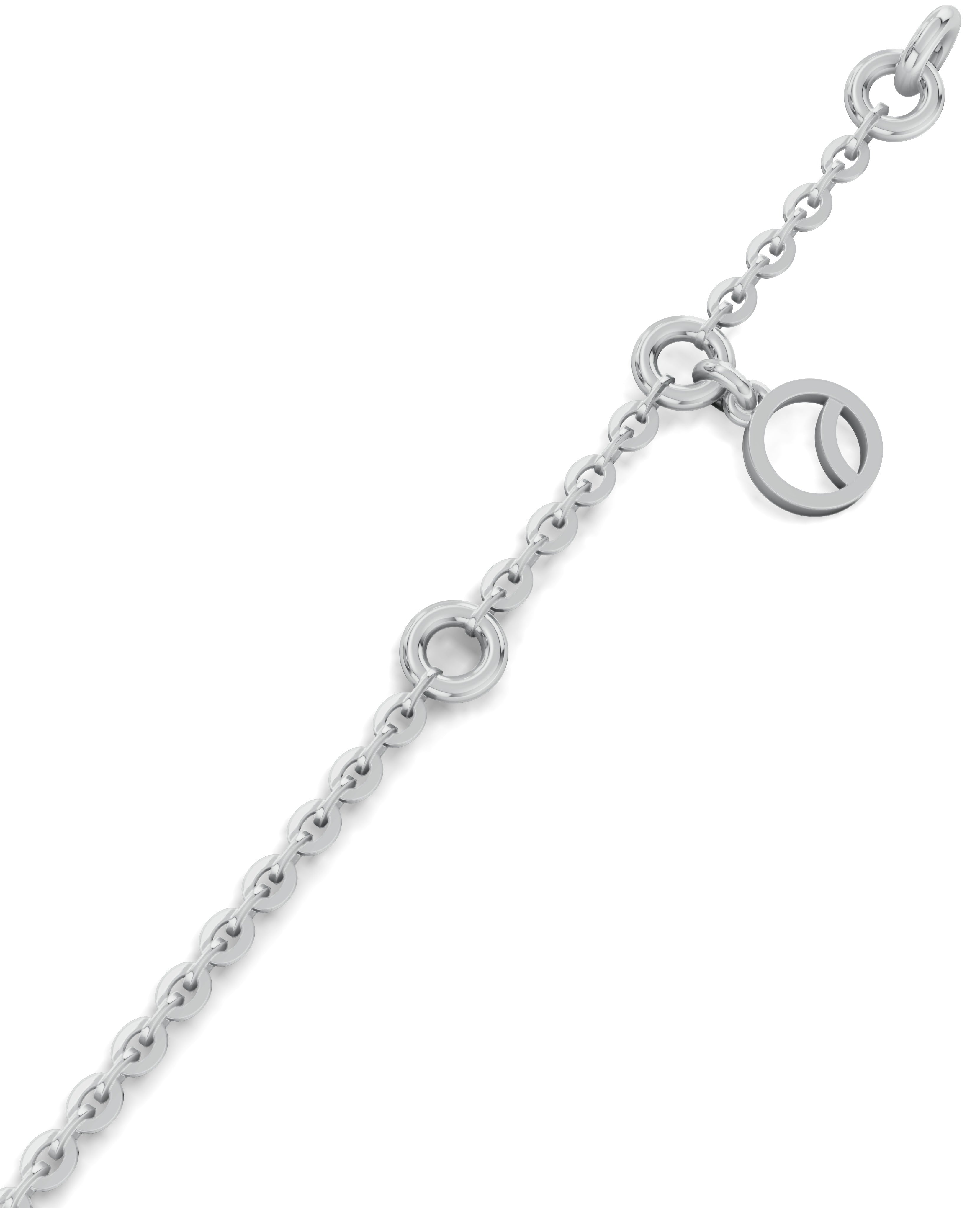 Platinized Sterling Silver