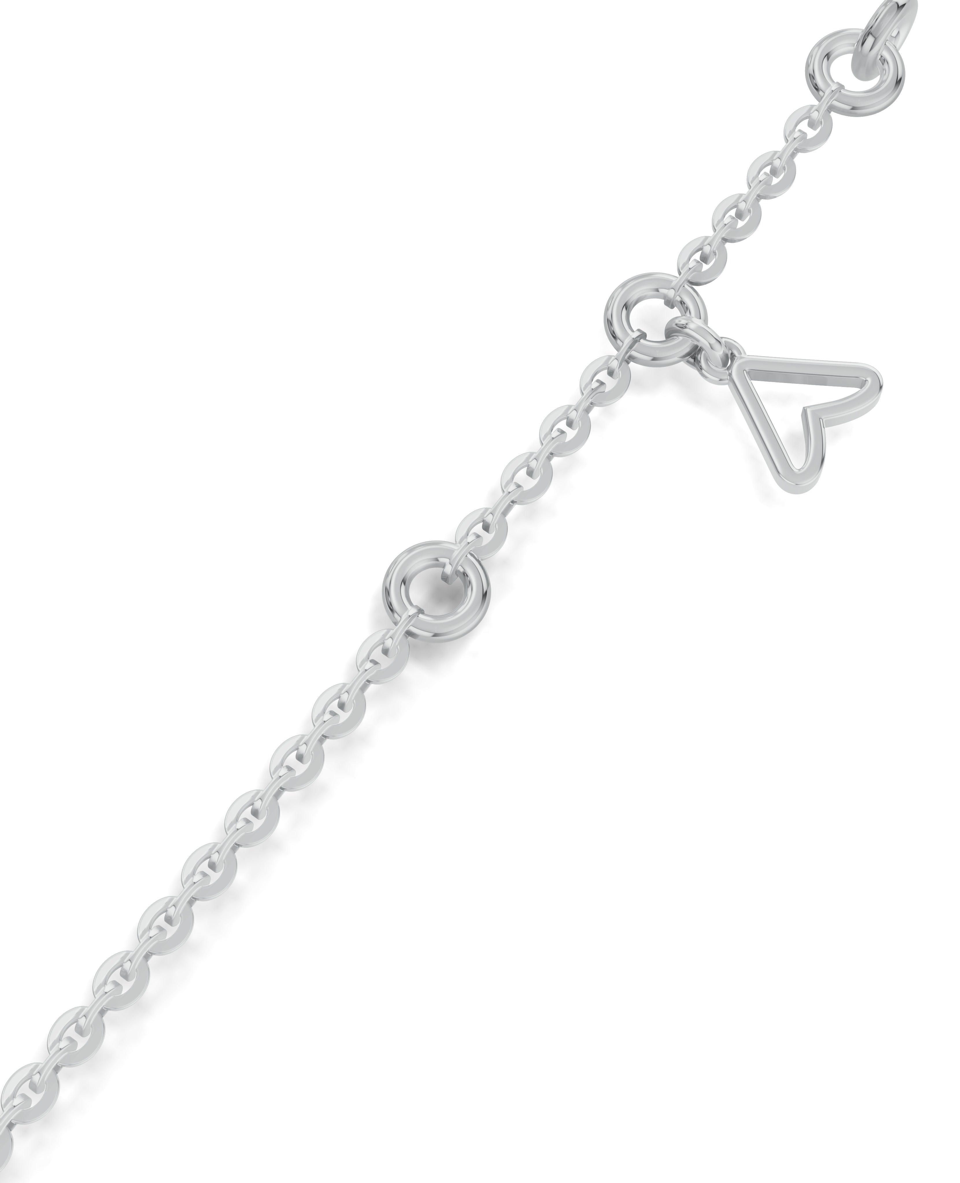 Platinized Sterling Silver