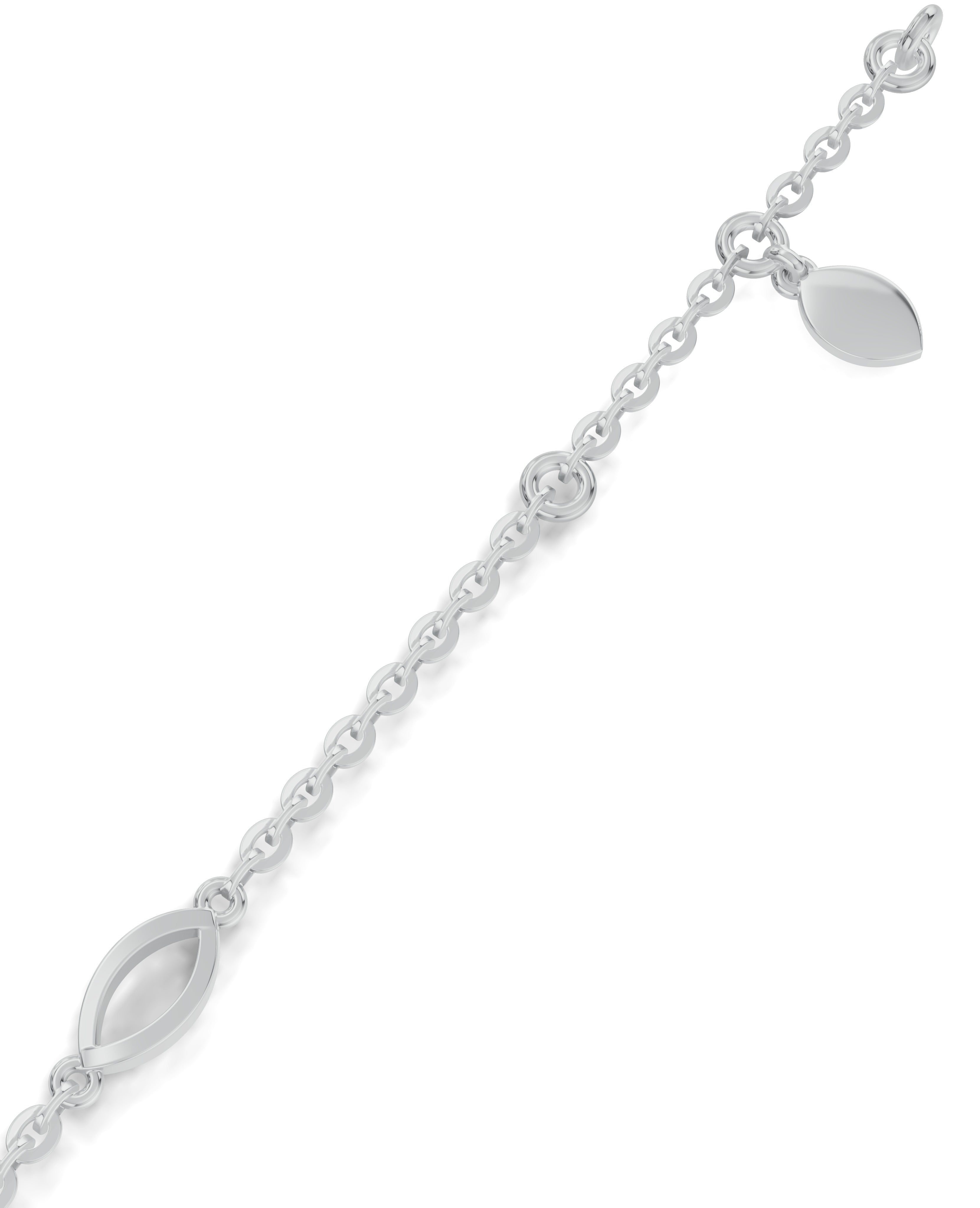 Platinized Sterling Silver