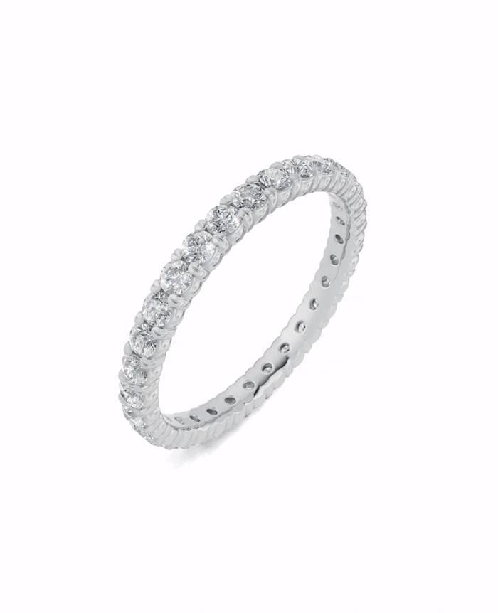 Platinized Sterling Silver