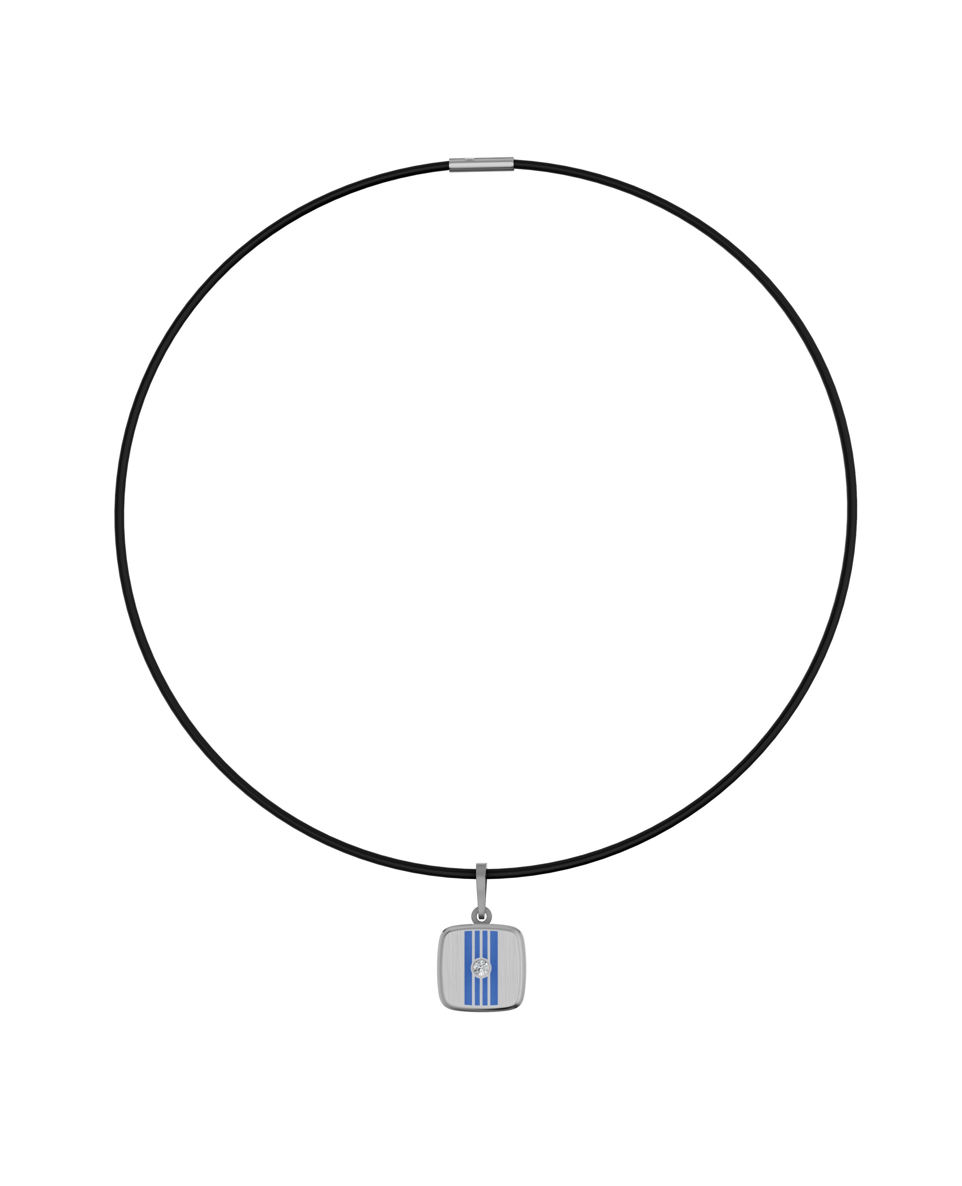 Titanium and Lab-grown Pendant