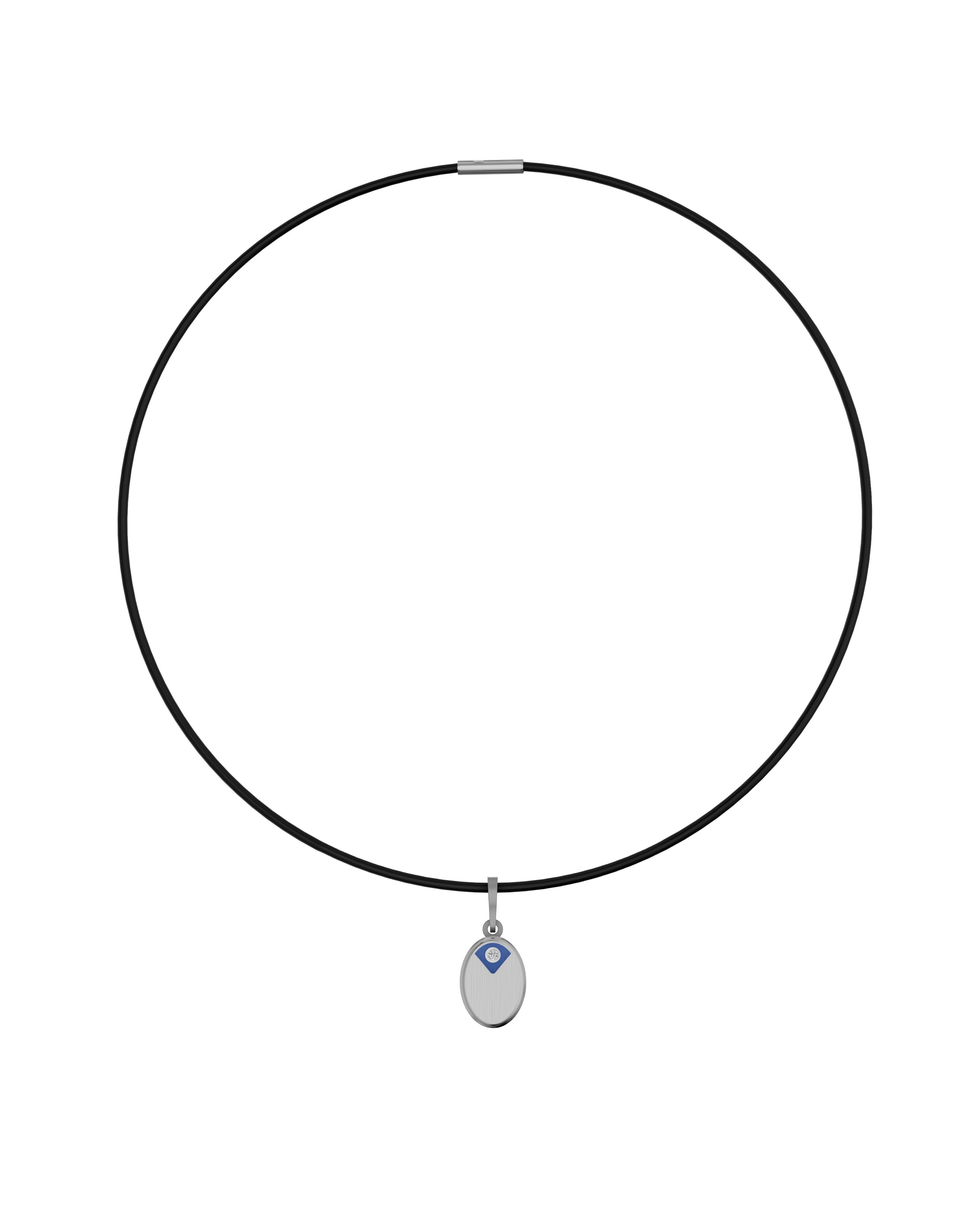Titanium and Lab-gown Pendant