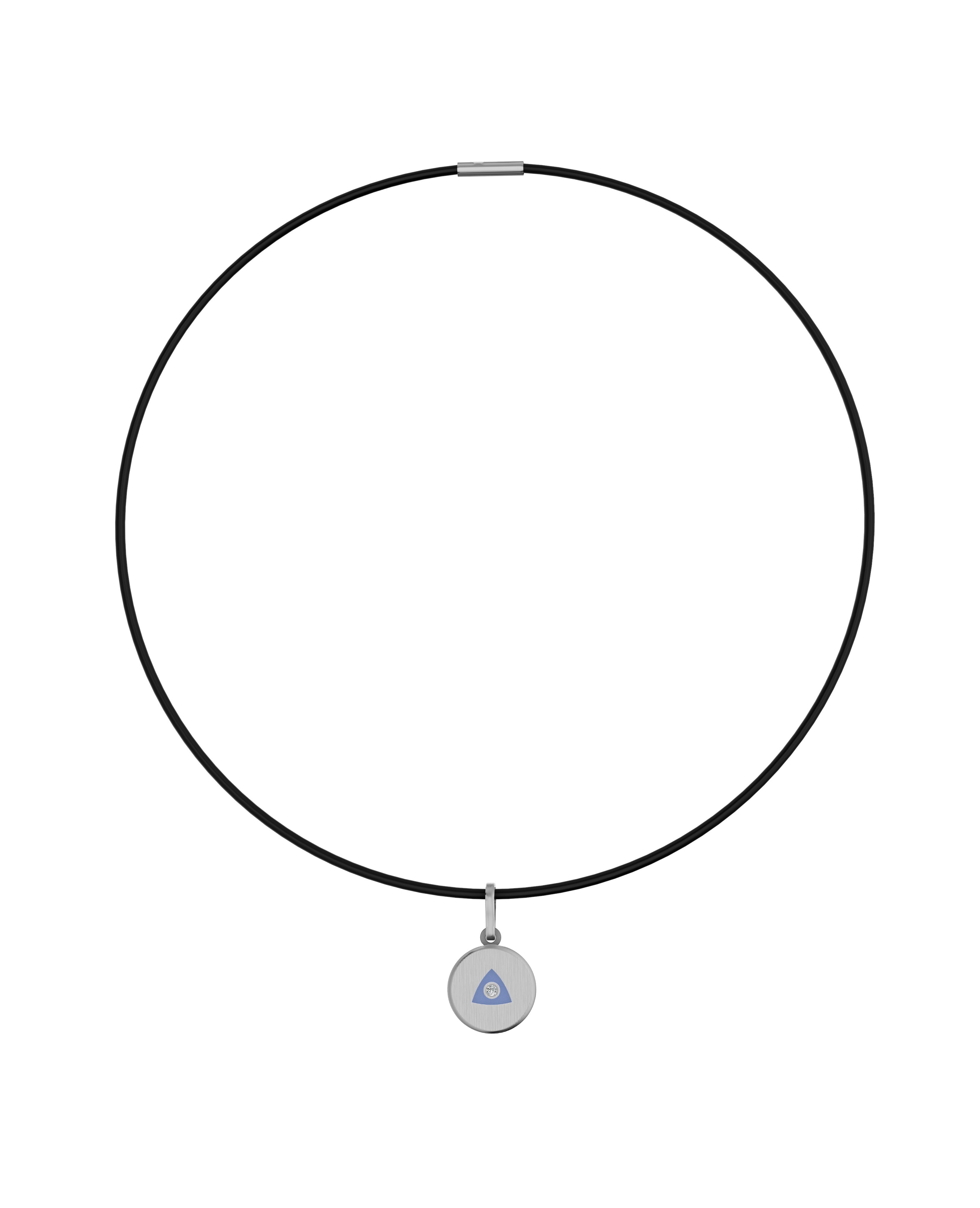 Titanium and Lab-gown Pendant