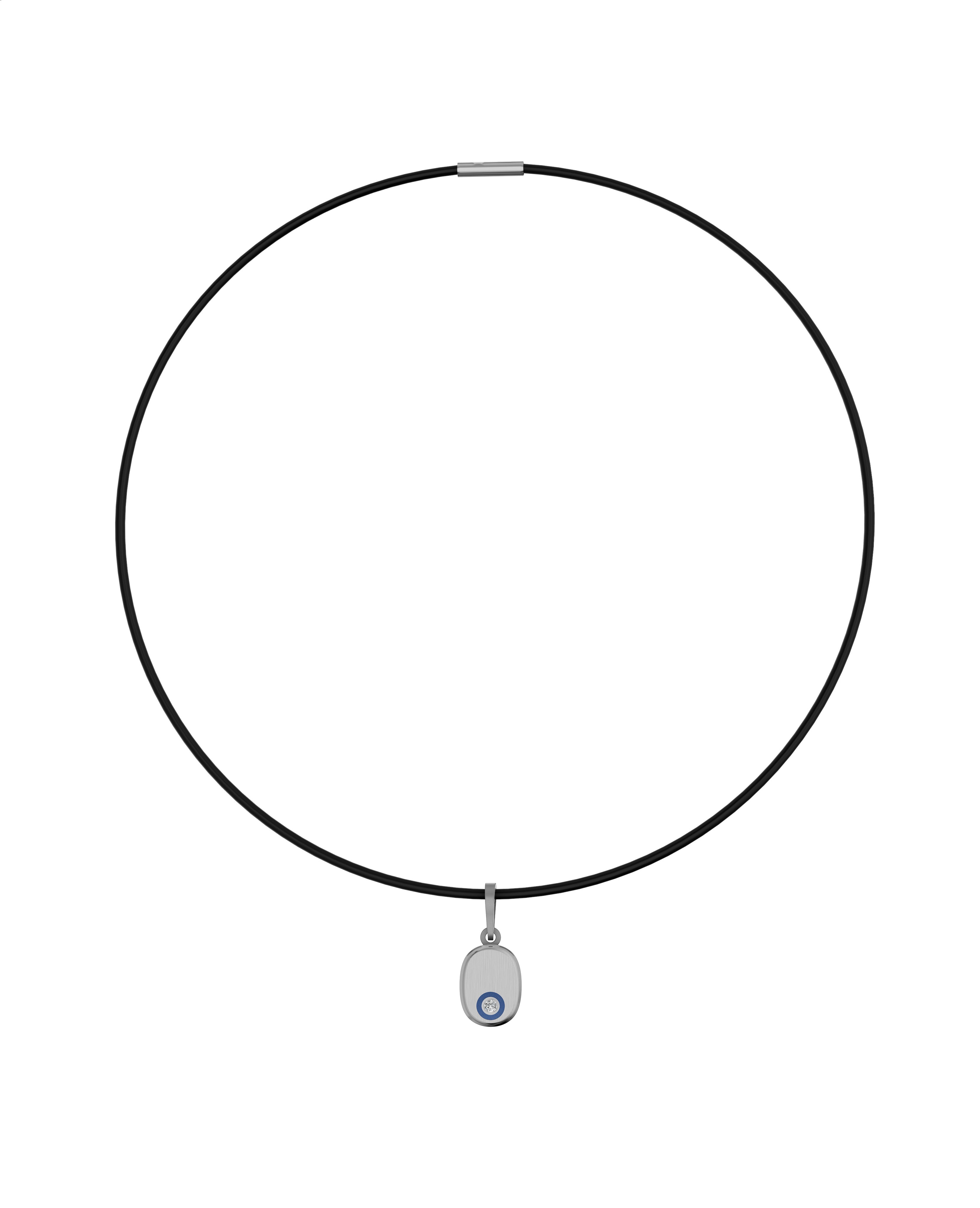 Titanium and Lab-grown Pendant