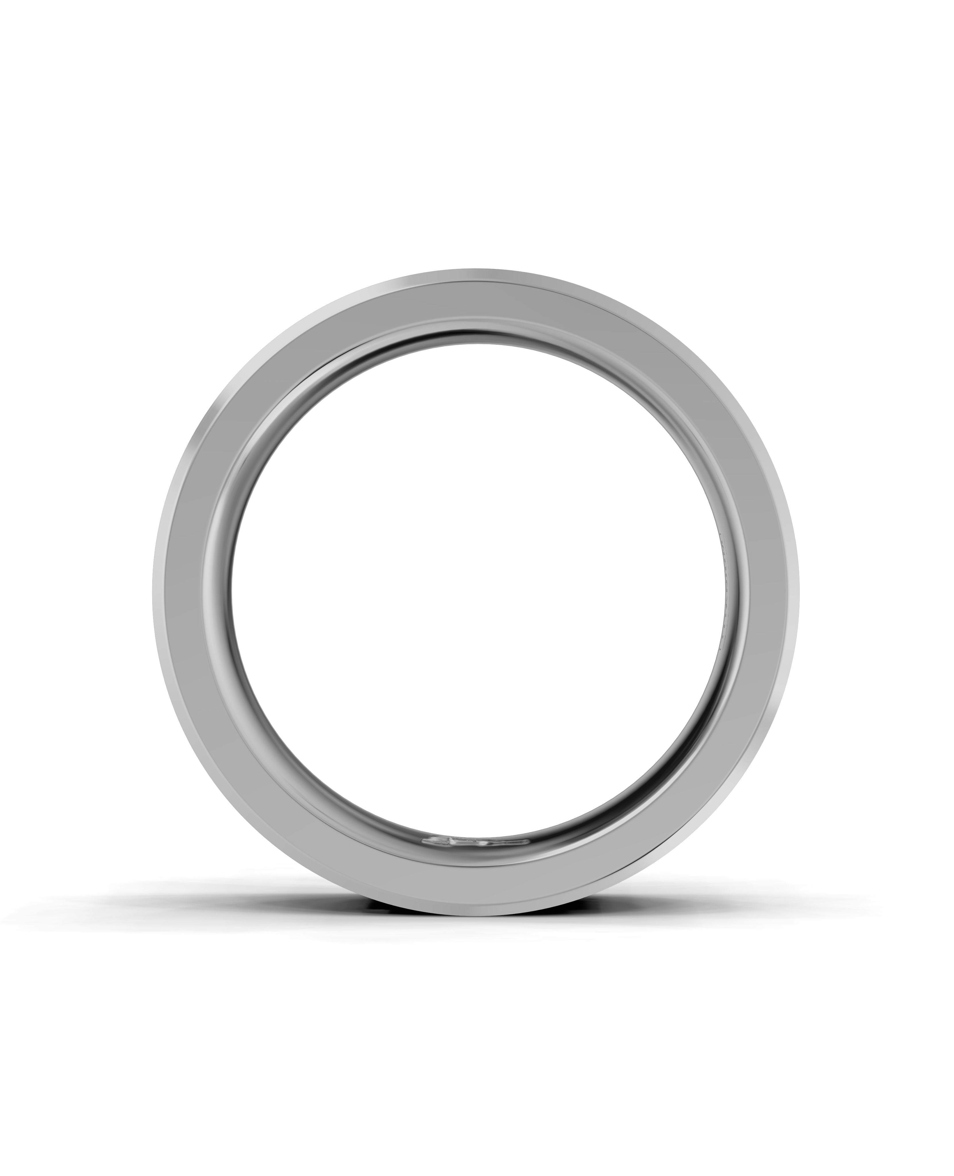 Titanium and Lab-grown Ring