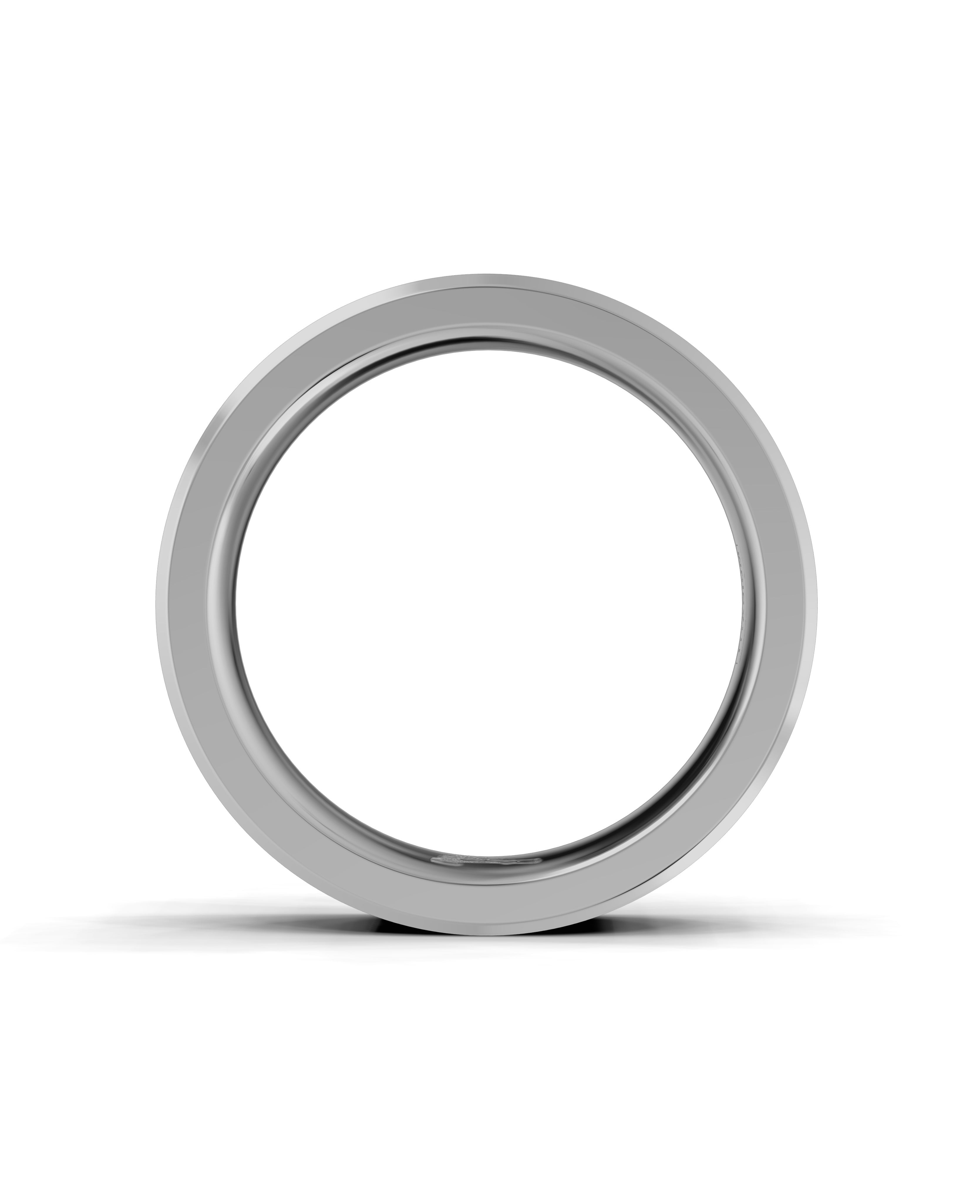 Titanium and Lab-grown Ring