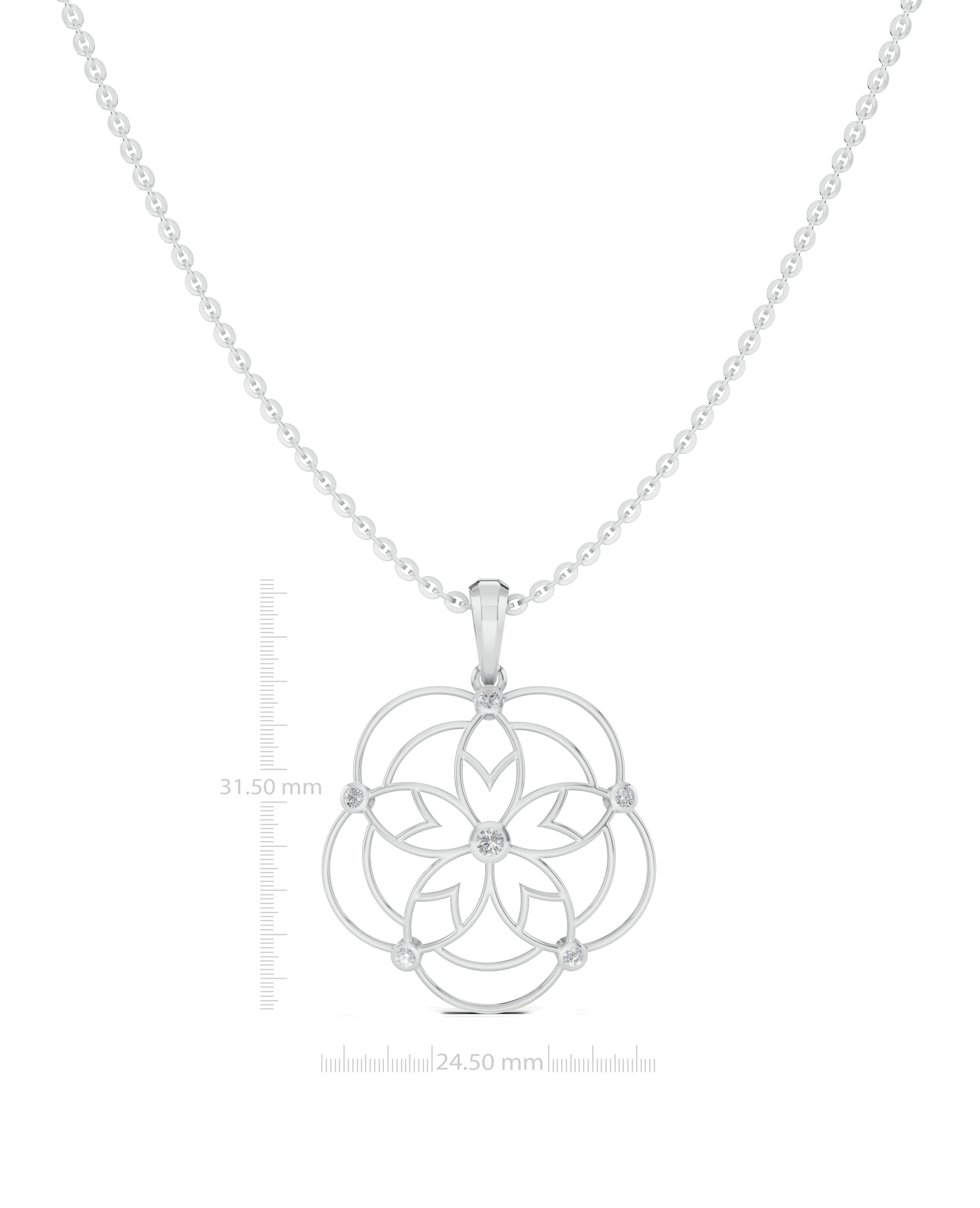 Platinized Sterling Silver