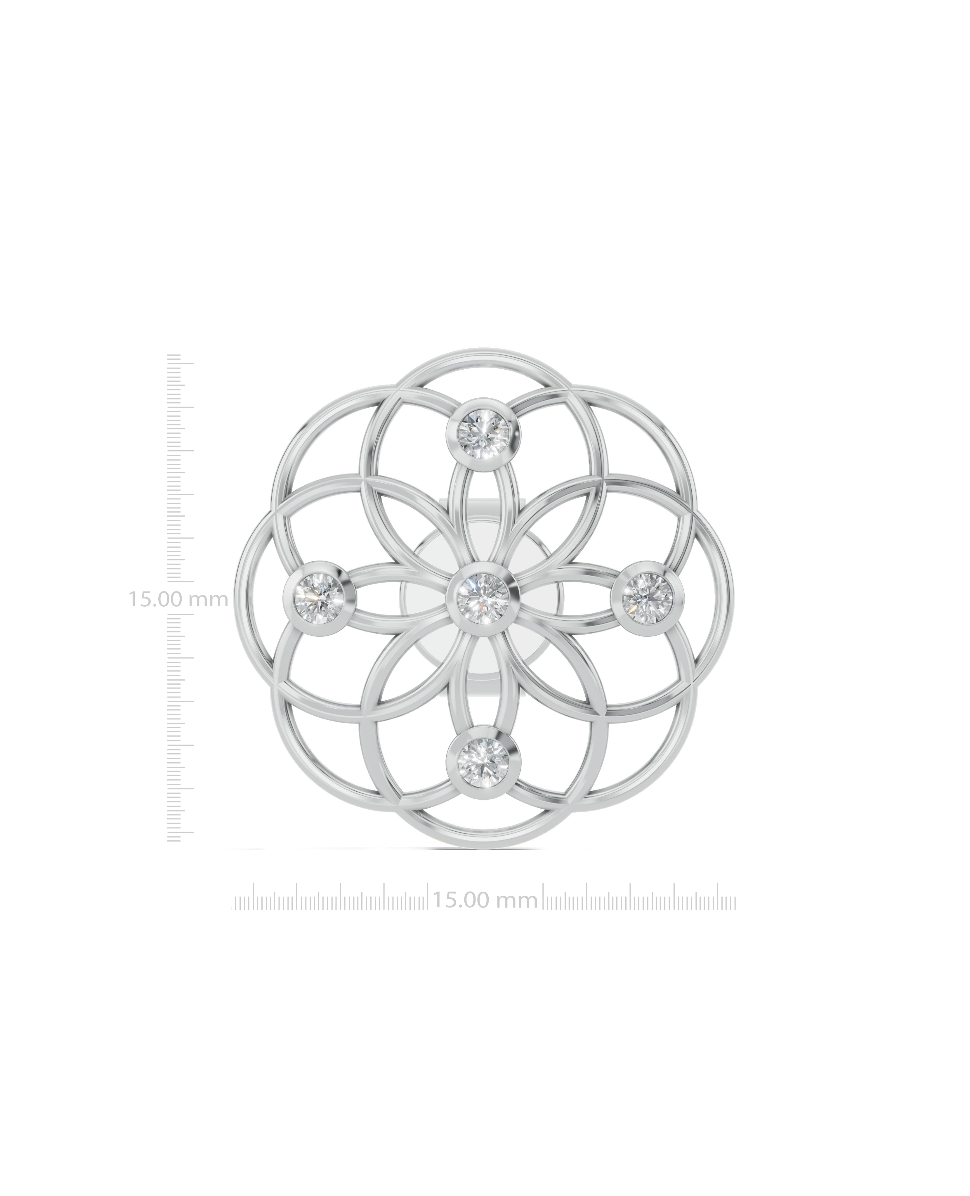 Platinized Sterling Silver