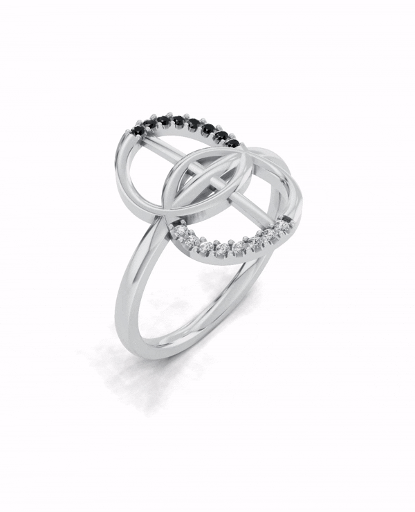 Platinized Sterling Silver