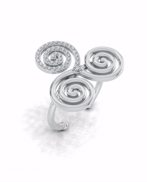 Platinized Sterling Silver