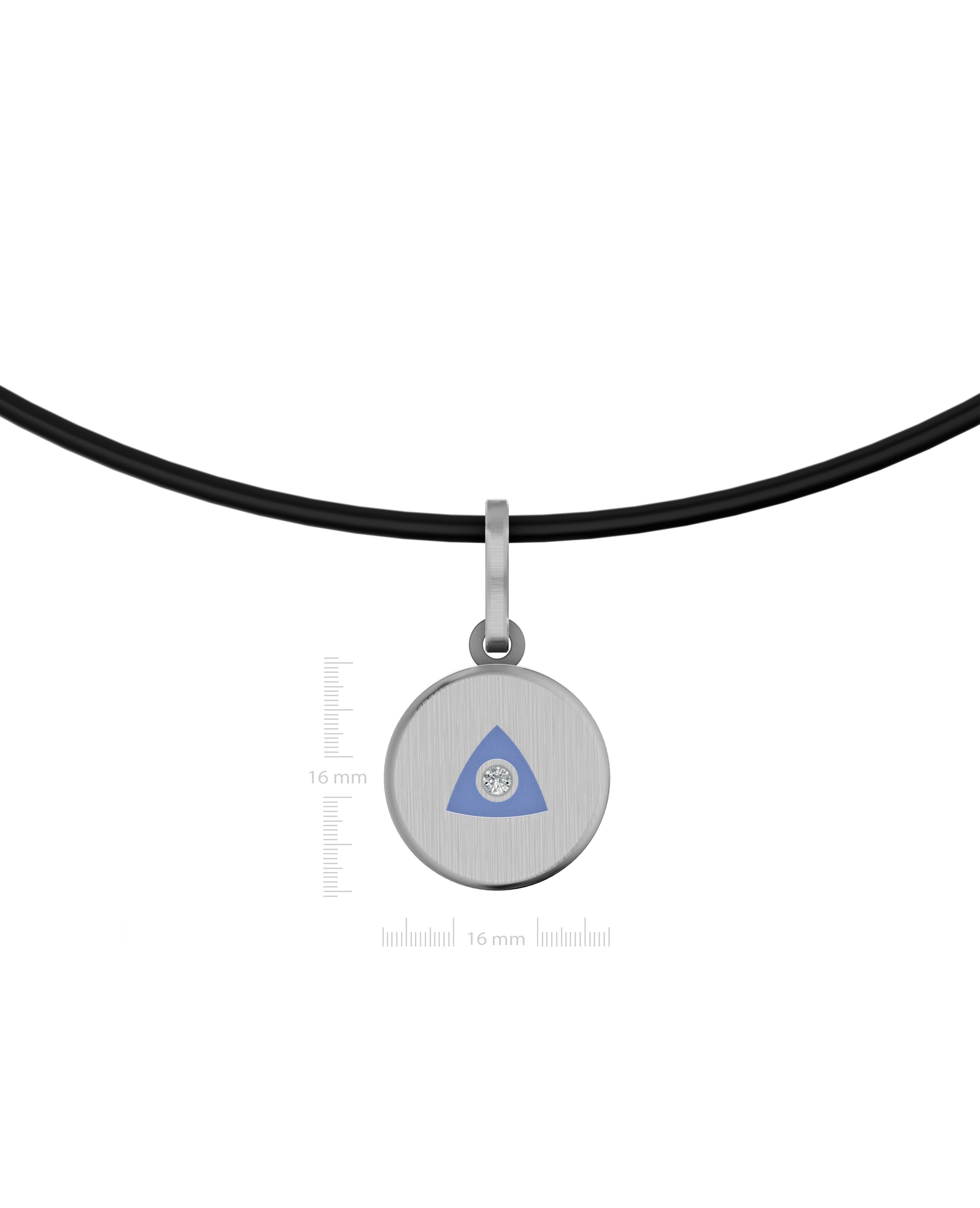 Titanium and Lab-gown Pendant