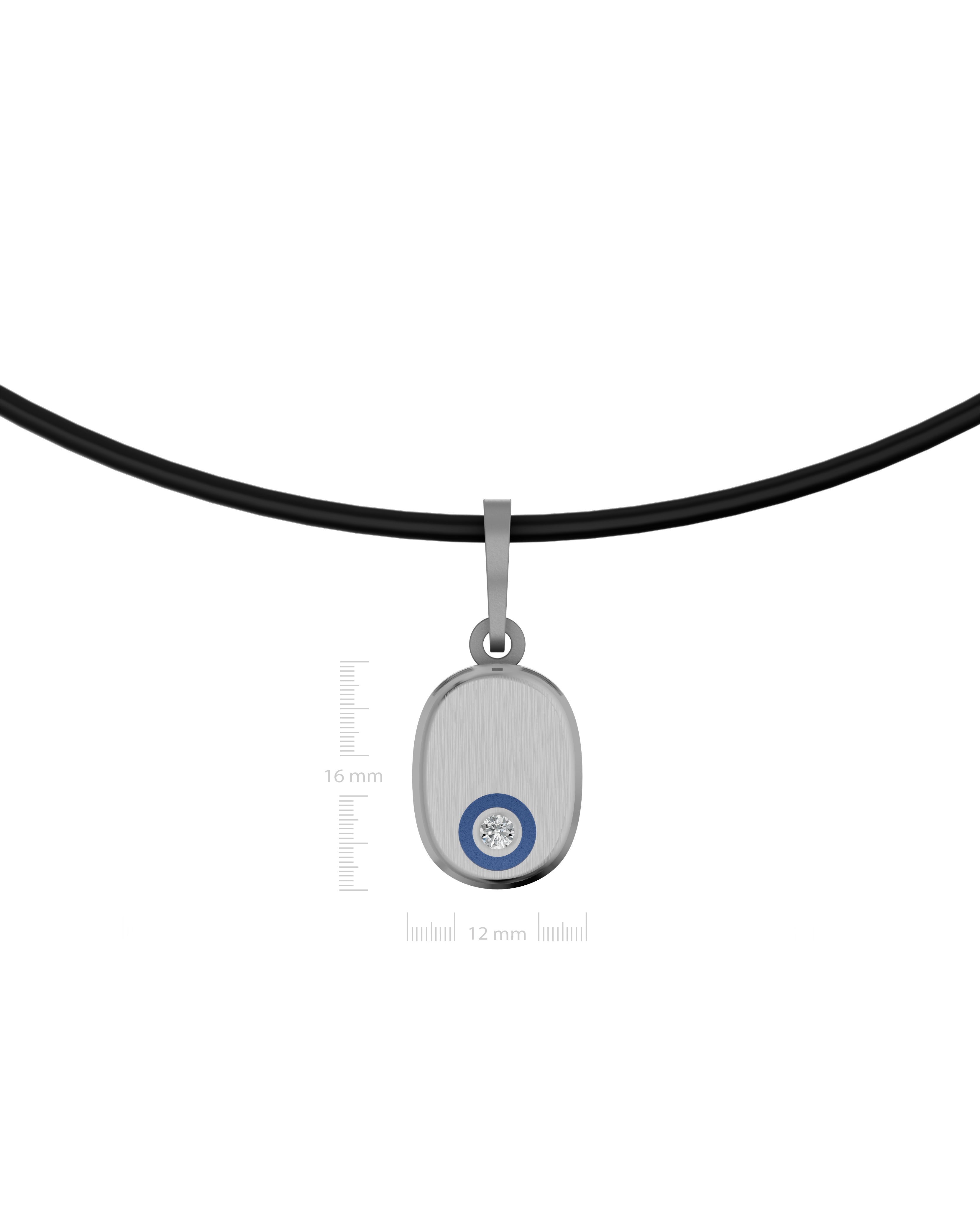 Titanium and Lab-grown Pendant